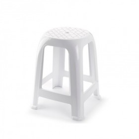 Comprar Taburete 37X37X46,5 Cm Blanco  Plasticforte 35125 al Mejor Precio