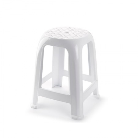Comprar Taburete 37X37X46,5 Cm Blanco  Plasticforte 35125 al Mejor Precio