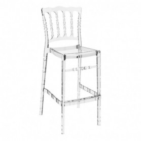 Comprar Taburete Respaldo Opera Transparente 75 Cm  Resol 148046 al Mejor Precio