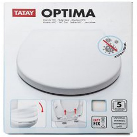 Comprar Tapa Wc Optima Caida Lenta Blanca  Tatay 238001 al Mejor Precio