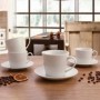 Comprar Tazas 22 Cl Con Plato Porcelana Blancas Caja 6 Quid 1442 al Mejor Precio