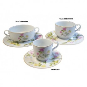 Comprar Tazas Desayuno Con Plato Granada Volvor Caja 6 Santa Clara 322013 al Mejor Precio