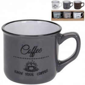 Comprar Tazas Loza Cafe 100 Ml Lote 3 Importacion 257052 al Mejor Precio