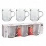 Comprar Tazas Mug Vidrio 240 Ml Lote 3 Excellent 20431 al Mejor Precio