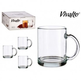 Comprar Tazas Mug Vidrio 28,5 Cl 6 Piezas Estuche 6 Vivalto 20443 al Mejor Precio