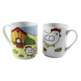 Comprar Tazas Mugs Pollito 9502 2 Piezas Juego Wurko 257407 al Mejor Precio