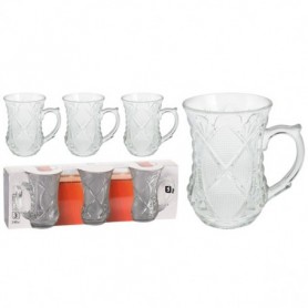Comprar Tazas Te Vidrio 140 Ml 3 Piezas Lote 3 Excellent 20379 al Mejor Precio