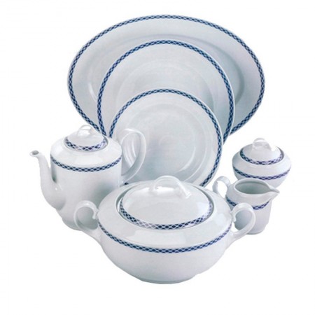 Comprar Te 27 Piezas Aloia Elegance Azul Juego Santa Clara 322016 al Mejor Precio