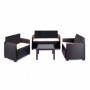 Comprar Tresillo Arena Antracita 4 Piezas 8 Cojines Conjunto Progarden 206548 al Mejor Precio