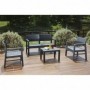Comprar Tresillo Kilimanjaro Antracita + Cojines Conjunto Progarden 206549 al Mejor Precio