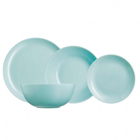 Comprar Vajilla Diwali Turquesa 19 Piezas  Luminarc 1215 al Mejor Precio