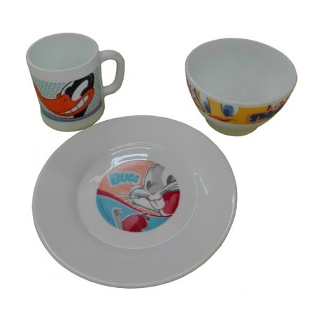 Comprar Vajilla Infantil Looney 3 Piezas  Bormioli 103305 al Mejor Precio