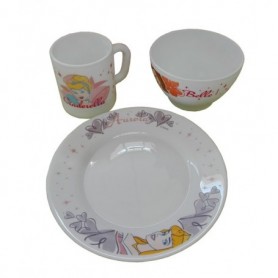 Comprar Vajilla Infantil Princess 3 Piezas  Bormioli 103306 al Mejor Precio