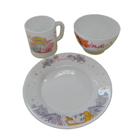 Comprar Vajilla Infantil Princess 3 Piezas  Bormioli 103306 al Mejor Precio
