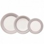 Comprar Vajilla Loza Donna Gris 18 Piezas  Ceramicheitalia 1216 al Mejor Precio