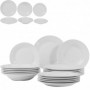 Comprar Vajilla Porcelana Blanca Marseille 18 Piezas  Importacion 257028 al Mejor Precio