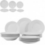 Comprar Vajilla Porcelana Blanca Marseille 18 Piezas  Importacion 257028 al Mejor Precio
