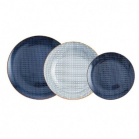 Comprar Vajilla Porcelana Blue Moon 18 Piezas  Bidasoa 1077 al Mejor Precio