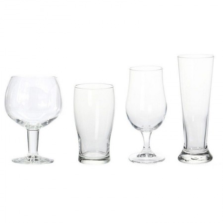 Comprar Vasos + Copas Cerveza Vidrio 4 Piezas Juego Atmosfera 20423 al Mejor Precio