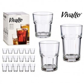 Comprar Vasos 6X26 Cl + 6X29 Cl + 6X43 Cl 18 Piezas Juego Vivalto 20439 al Mejor Precio