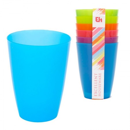 Comprar Vasos Colores Plastico 6 Piezas Lote 6 Excellent 20090 al Mejor Precio