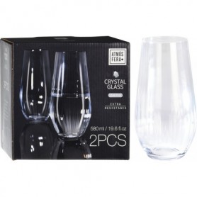 Comprar Vasos Refrescos Cristal 580 Ml 2 Piezas Estuche 2 Atmosfera 20324 al Mejor Precio