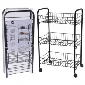Comprar Verdulero 3 Pisos Metal Negro  Excellent 208000 al Mejor Precio