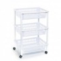 Comprar Verdulero Con Ruedas 3 Pisos Blanco  Plasticforte 35069 al Mejor Precio