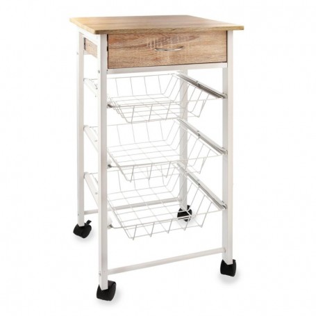 Comprar Verdulero Square 3 Cestas + Cajon 37X37X78 Cm  Quid 1599 al Mejor Precio
