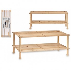 Comprar Zapatero Madera 2 Pisos 74X26,5X29,5 Cm  Arteregal 15092 al Mejor Precio