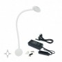 Comprar Aplique LED Kuma redondo brazo flexible sensor táctil 2 USB Luz blanca natural Plástico Blanco al Mejor Precio