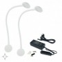 Comprar Aplique LED Kuma redondo brazo flexible sensor táctil 2 USB Luz blanca natural Plástico Blanco 2 ud. al Mejor Precio