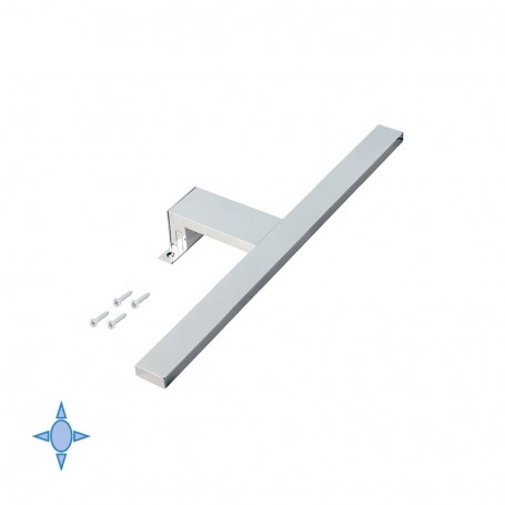 Comprar Aplique LED para espejo de baño 450 mm IP44 Luz blanca fría Aluminio y plástico Cromado 5071311 al Mejor Precio