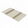 Comprar Bandeja o estante para armarios y vestidores Hack 487 (M60) Pintado color piedra texturizado Acero 2 ud. al Mejor Precio