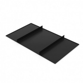 Comprar Bandeja o estante para armarios y vestidores Hack 487 (M60) Pintado negro texturizado Acero 2 ud. al Mejor Precio