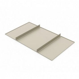 Comprar Bandeja o estante para armarios y vestidores Hack 787 (M90) Pintado color piedra texturizado Acero 2 ud. al Mejor Precio