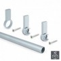 Comprar Barra de armario redonda D. 28 mm 950 mm Aluminio Gris metalizado 2 ud. al Mejor Precio
