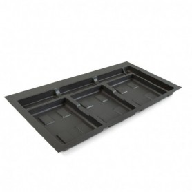 Comprar Base Recycle para contenedores de cajón cocina 3 huecos Plástico gris antracita Plástico 8197223 al Mejor Precio