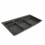 Comprar Base Recycle para contenedores de cajón cocina 3 huecos Plástico gris antracita Plástico 8197223 al Mejor Precio