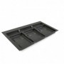 Comprar Base Recycle para contenedores de cajón cocina 3 huecos Plástico gris antracita Plástico 8197123 al Mejor Precio