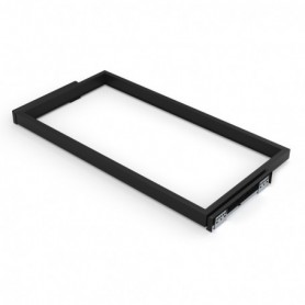 Comprar Bastidor con guías de cierre suave para accesorios de armario Hack 1.041 - 1.075 Pintado negro texturizado 2 ud. al Mejo