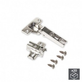 Comprar Bisagra de cazoleta D. 35 mm recta apertura 110º con suplemento 20 ud. al Mejor Precio