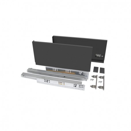 Comprar Cajón exterior Vertex 40 kg de altura 178 mm 500 Gris antracita Acero al Mejor Precio