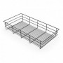 Comprar Cajón o cesta de alambre para armarios y vestidores Hack 682 (M80) Pintado negro texturizado Acero 2 ud. al Mejor Precio