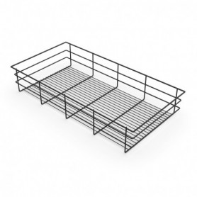 Comprar Cajón o cesta de alambre para armarios y vestidores Hack 782 (M90) Pintado negro texturizado Acero 2 ud. al Mejor Precio