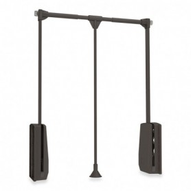 Comprar Colgador abatible para armario Hang 600 - 830 Pintado moka Acero y Plástico al Mejor Precio