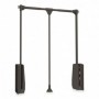 Comprar Colgador abatible para armario Hang 600 - 830 Pintado moka Acero y Plástico al Mejor Precio
