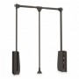 Comprar Colgador abatible para armario Hang 830 - 1150 Pintado moka Acero y Plástico al Mejor Precio