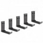 Comprar Colgador de pared plegable Pintado negro Acero al Mejor Precio