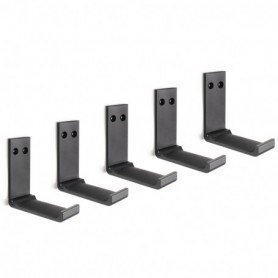 Comprar Colgador de pared plegable Pintado negro Acero al Mejor Precio